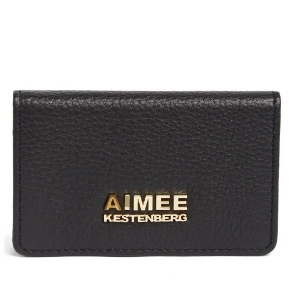 Aimee Kestenberg Black Leather Sammy Bi-fold Wallet